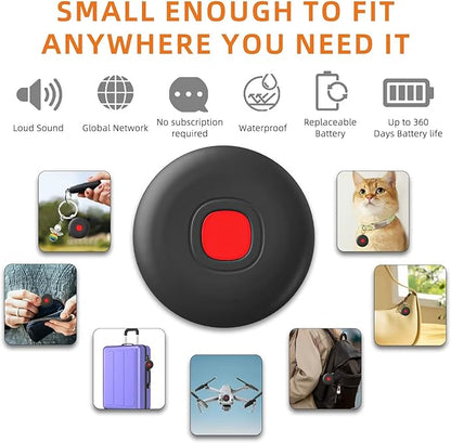 Bluetooth Smart Tags-4 Pack for Android, Smart Tags for Android, Google Certified/Works with Google Find Hub/Luggage Tracker Android, Game Changer Waterproof Bluetooth Tags for Keys,Wallets,Suitcases