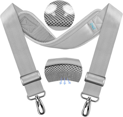 ZINZ 79.5" Universal Strap with Ultra-Thick Fixed Breathable Pad - Adjustable Heavy-Duty Shoulder Strap for Laptop, Crossbody, Luggage, Gym, Camera Bag and More - L01G01