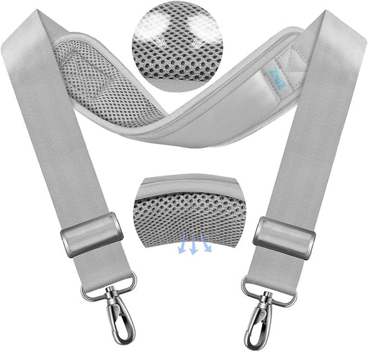 ZINZ 79.5" Universal Strap with Ultra-Thick Fixed Breathable Pad - Adjustable Heavy-Duty Shoulder Strap for Laptop, Crossbody, Luggage, Gym, Camera Bag and More - L01G01