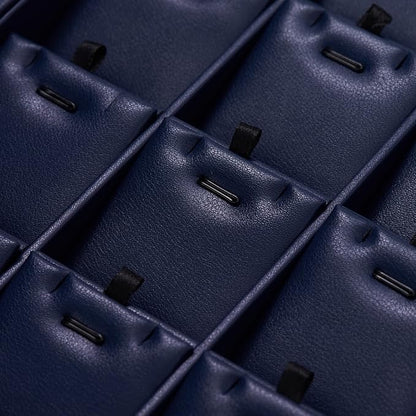 Oirlv Stackable 24 Gird Necklace Organizer Tray with Removable Jewelry Cards Necklace Pendant Jewelry Drawer Organizer