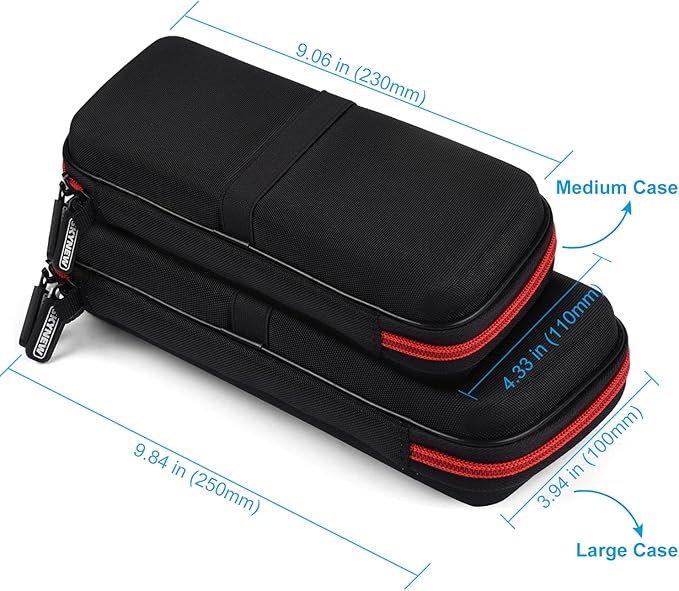 Hard Travel Case Fit for RAVPower 26800/20100/20000mAh, Anker Power Core 26800mAh/PowerCore +26800mAh, Dulla M50000 Power Bank 12000mAh, ROMOSS 30000mAh, Lab599 Tx500 Radio by SKYNEW (Large Black)