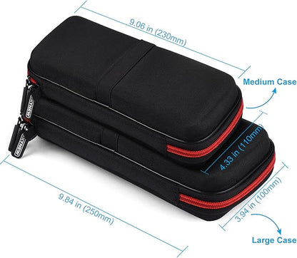 Hard Travel Case Fit for RAVPower 26800/20100/20000mAh, Anker Power Core 26800mAh/PowerCore +26800mAh, Dulla M50000 Power Bank 12000mAh, ROMOSS 30000mAh, Lab599 Tx500 Radio by SKYNEW (Large Black)