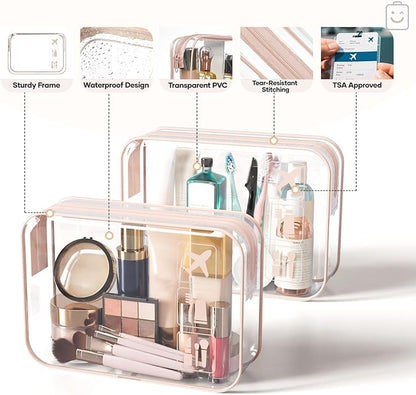 Veken 11 Set Compression Packing Cubes for Travel Essentials,Compressible Expandable Large Luggage Suitcase Organizer Bags for Clothing,Durable Space Saver Storage Bags with Toiletry Bags(Beige)