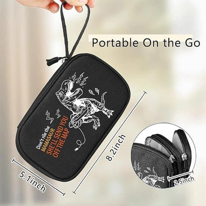 COSHAYSOO Funny Cool Travel Birthday Gifts for Women Mother New Mom Travelers, Electronics Cord Cable Organizer Bag Case Tech Pouch Traveling Vacation Cruise Airplane Gadgets Essentials Organization