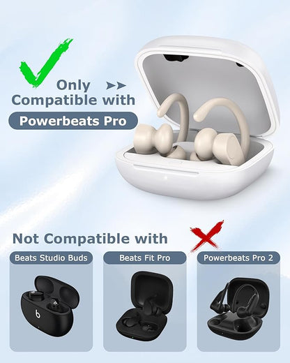 Charging Case Replacement Compatible with Powerbeats Pro - 700mAh Battery Portable Earbuds Charger Case with Bluetooth Pairing (White)