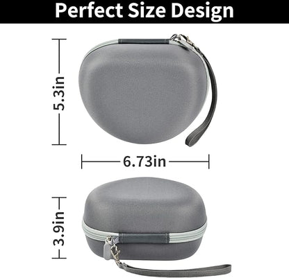 Headphone Case for Skullcandy Crusher/Hesh/Evo Wireless Over-Ear Bluetooth Earphones, for Beats Studio Pro/ 3/Solo 4/3/2 Headphones and More Noise Cancelling Foldable Headset - Hard Box Only - Grey