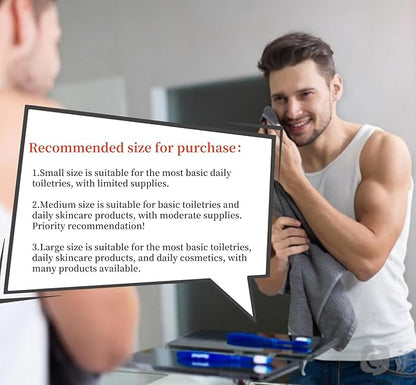 Personalized Small Toiletry Bag for Men, Minimalist Travel Toiletry Organizer Dopp Kit Water-resistant Shaving Bag for Toiletries Accessories, Door Room Essentials, Ideal Chrismas Gifts For Men