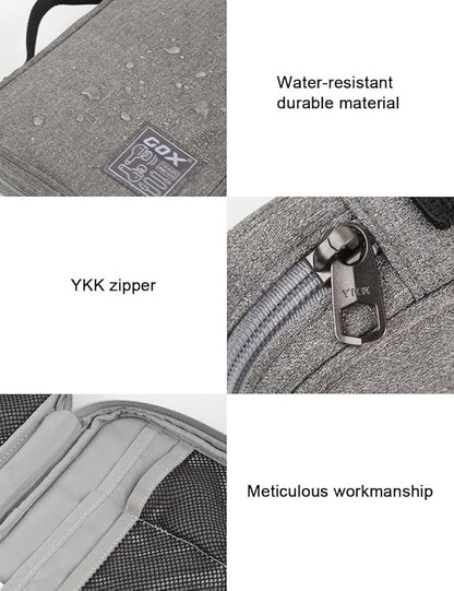 GOX Electronic Cable Organizer Travel Case Tech Pouch