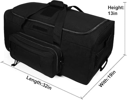 Heavy-Duty X-Large Military Tactical Wheeled Rolling Duffel Trolley Bag For Deployment Traveling Camping Sporting