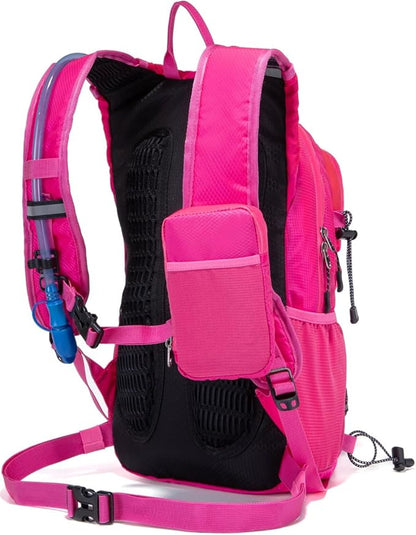 Insulated Hydration Backpack Pack with 2L Water Bladder Lightweight 22L Hiking Backpack Bag for Women Men Daypack for Hiking Running Festival Camping Biking