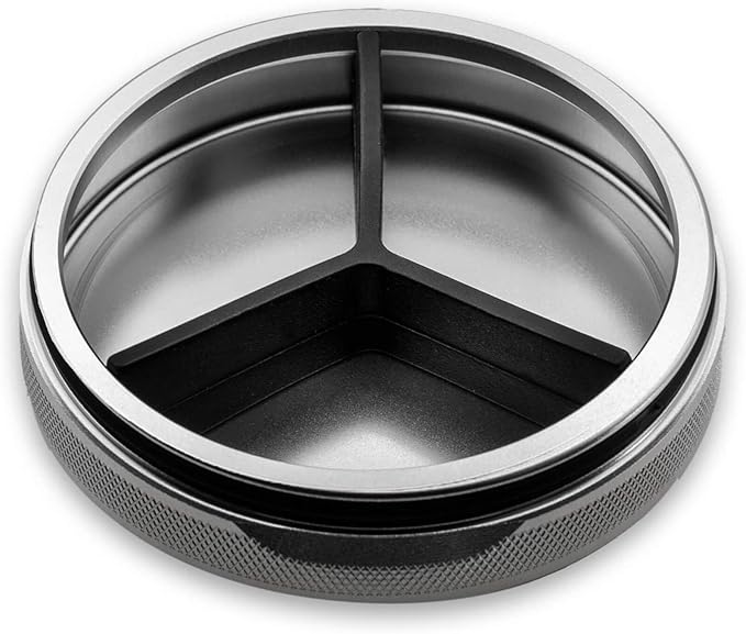 Leather-Faced Metal Pouch Can | Metal Container | Slim EDC Pocket Tin | Airtight & Moisture-Resistant | Daily Organizer | Pill Case & Travel Tin | Father’s Day Gift for Dad | (American Flag, Silver)