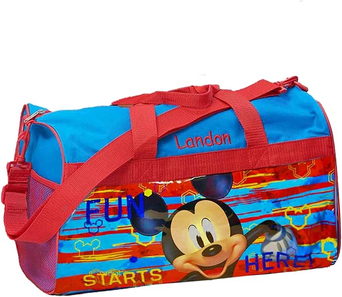 Personalized Licensed Kids Travel Duffel Bag - 18" (Mickey)