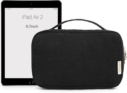 BAGSMART Jewelry Organizer Bag Travel Jewelry Storage Cases for Necklace, Earrings, Rings, Bracelet, Black