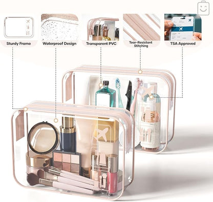 Veken 9/11 Set Compression Packing Cubes for Travel Essentials,Compressible Expandable Large Luggage Suitcase Organizer Bags for Clothing,Durable Space Saver Storage Bags with Toiletry Bags(Beige)