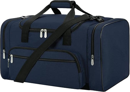 Gym Bag 22 inch Sport Duffle Bag for Men - 55L Weekender Duffel Bag for Travel - Navy Blue