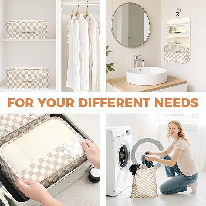 BAGAIL 9 Set Packing Cubes Luggage Packing Organizers for Travel Accessories