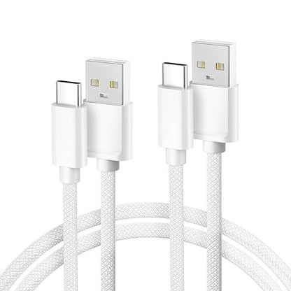 Basesailor USB Type C Charger Cable 10FT 2Pack,Nylon Charging Cord for iPhone 17 16 Pro Max,Samsung Galaxy Z Fold 5,Note 20,Tab S10 S10E 10E FE S23 S22 S21 23 Plus Ultra,A52 A54,Google Pixel 7 6 XL