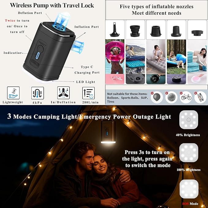 Travel Vacuum Bags with Pump 33L(21.65x15.75x5.91") Large Size IP67 Reusable Space Saver Compression Packing Storage Organizer Cube for Luggage CarryOn Suitcases & Backpack (2 Bag- BLACK)