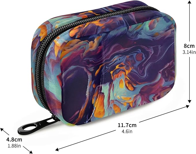 Energy Purple Green Pill Organizer Box Case Container Holder 7 Days Weekly Travel Cute Vitamin Dispenser Sorter Planner Storage Small Compact Men Women