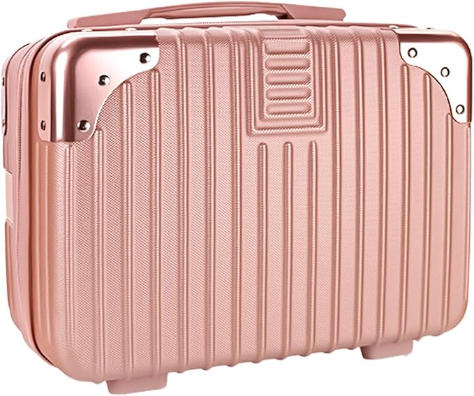 14inch Hard Shell Cosmetic Organizer Travel Train Hand Luggage Small Portable Carrying Suitcase Makeup Case Bag for Women Toiletry