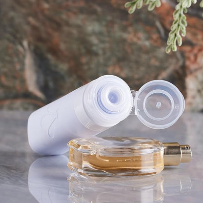 INSFIT 8 Pack Silicone Travel Bottles & Cream Jars with Toiletry Bag, 3oz Leakproof Containers & 2oz Jars with Waterproof Labels, BPA-Free Squeezable Toiletries Set for Shampoo, Lotion, Cosmetics