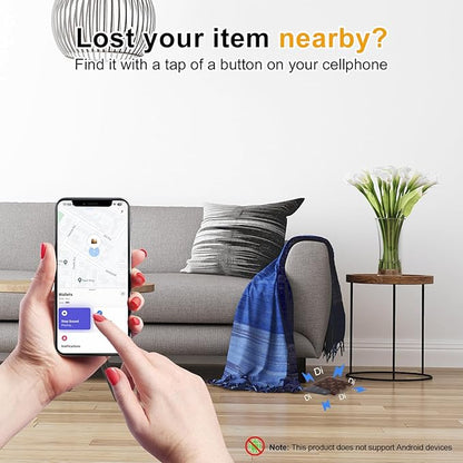 [Apple MFi Certified] LBPRT Air-Tag Card Rechargeable Wallet Tracker Thin 1.6mm, Item Finder Work with Apple Find My APP (iOS Only, Android not Supported) Smart Locator for Luggage Suitcase, Purse,Bag