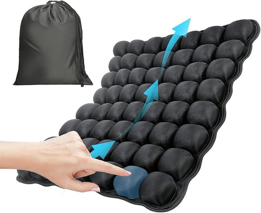 Inflatable Sondure Travel Cushion with Built-in Pump for Airplane Seat, Office Chair and Car Seat Use, Comfortable Buttock Support, Ideal for Long Haul Travel