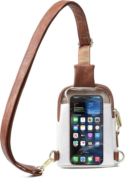 INICAT Sling Bag for Women Touchscreen Small Crossbody Cell Phone Purse Fanny Pack