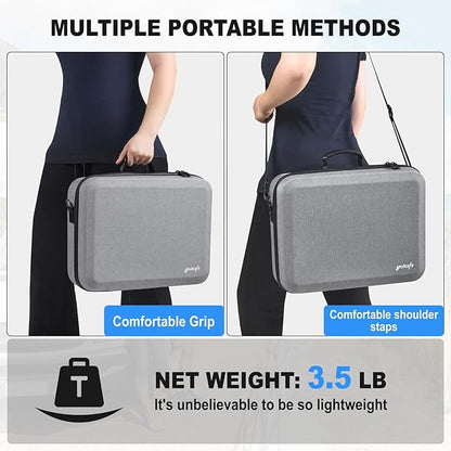 Starlink Mini Case, Hard Travel Carrying Case Rain Proof for Starlink Mini, Compatible with 6.5 x 2.36 x 2.36 in Power Banks (Anker 737/A1340), Compact Size Holds More Accessories