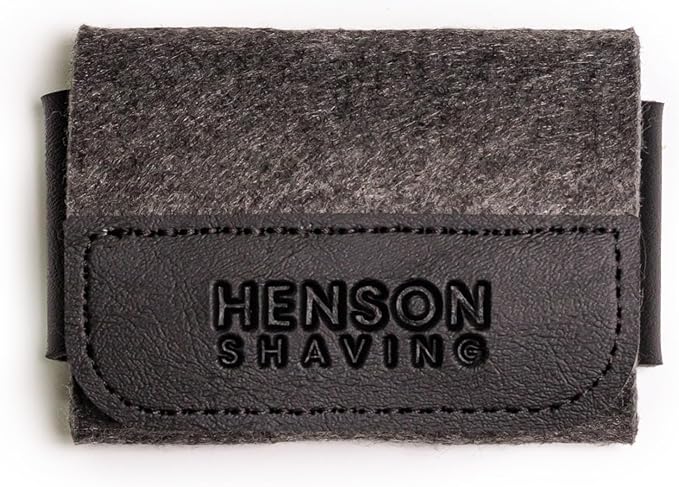 Henson Shaving The Razor Case - Vegan Leather and Merino Wool