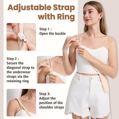 Crossbody Money Belt with Detachable RFID-Blocking Cardholder, Hidden Travel wallet for Money & Passport - Lightweight, Secure, and Invisible Design for Travel