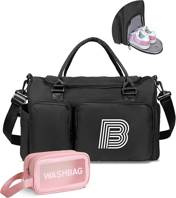Birthday Gifts Teen Girl Gift, Initial Travel Duffle Bag, Duffel Bag, Monogram Overnight Bag Girlfriend Birthday Gifts for Women Gifts for Teen Girls Boys
