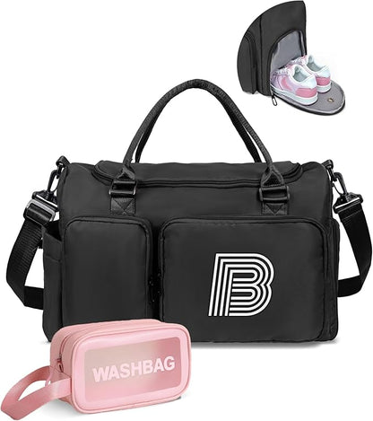 Birthday Gifts Teen Girl Gift, Initial Travel Duffle Bag, Duffel Bag, Monogram Overnight Bag Girlfriend Birthday Gifts for Women Gifts for Teen Girls Boys