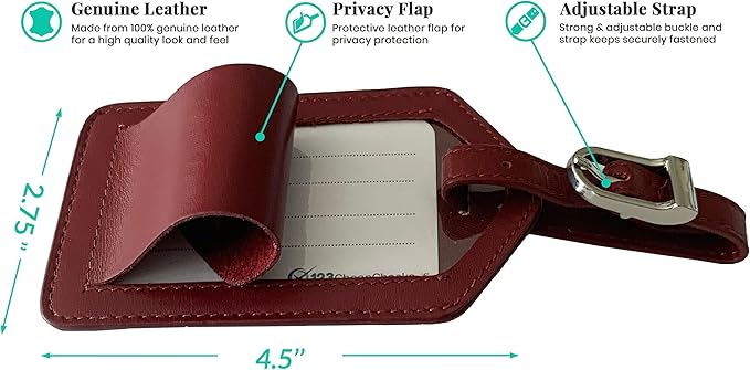 Personalized Monogrammed Merlot Leather RFID Passport Wallet and Luggage Tag