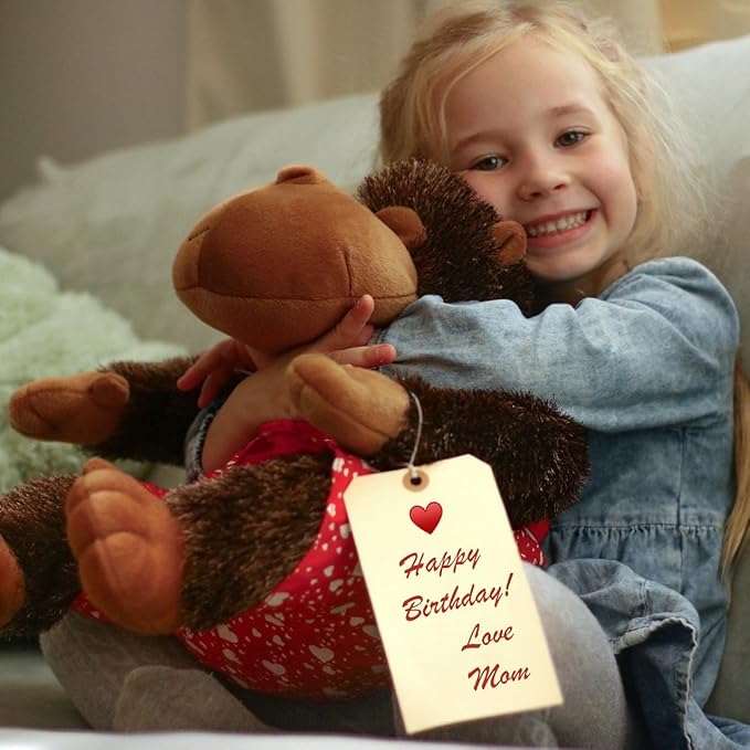 100 Large Manila Paper Tags with String Attached - # 8, 6 1/4" x 3 1/8" - Shipping Tags with String for Labeling, Blank Hang Labels with Ties