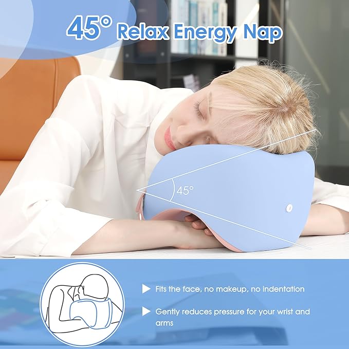 jiaao Neck Pillow Airplane, Memory Foam Travel Neck Pillows for Long Flight, 3D Eye Masks, Ear Plugs and Portable Drawstring Bag, Napping Pillow for Home, Road Trips, Sleep Rest and Travel Use