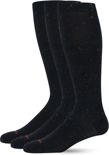 Comrad Recycled Cotton Knee High Socks - 15-20mmHg Graduated Compression Socks - Soft & Breathable Support Socks, Unisex