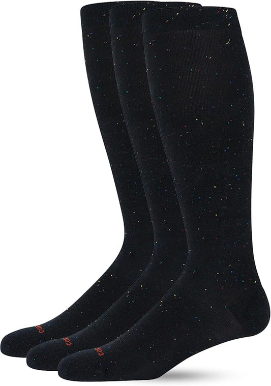 Comrad Recycled Cotton Knee High Socks - 15-20mmHg Graduated Compression Socks - Soft & Breathable Support Socks, Unisex