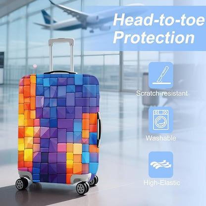 ANNA QUEEN Travel Luggage Cover Suitcase Protector Suitcase Cover Anti-Scratch,Stretchable Bag Cover Washable Durable Polyester