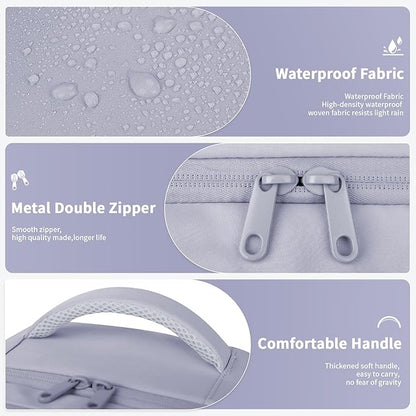 ZOMFELT Travel Backpack for Women Men, Carry On Backpack, TSA 15.6inch Laptop Backpack Flight Approved, Personal Item Travel Bag Nurse Bag Casual Daypack for Weekender Business Hiking Trip, Purple