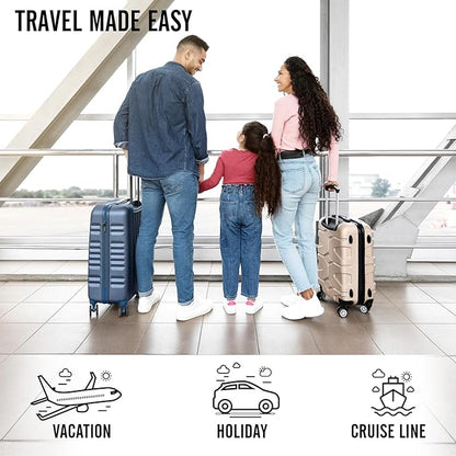 Veken 8 Set Packing Cubes, Christmas Gifts for Women Mom Girl Her Birthday, Cruise Ship Travel Essentials Accessories for Beach Vacation, Suitcase Organizer Bags for Luggage with Hanging Toiletry Bag