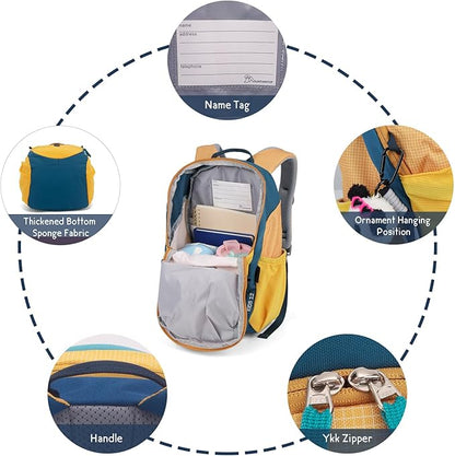 MOUNTAINTOP Kids Backpack 12L Toddler Hiking Backpack,Kindergarten Preschool Daypack for Boys Girls
