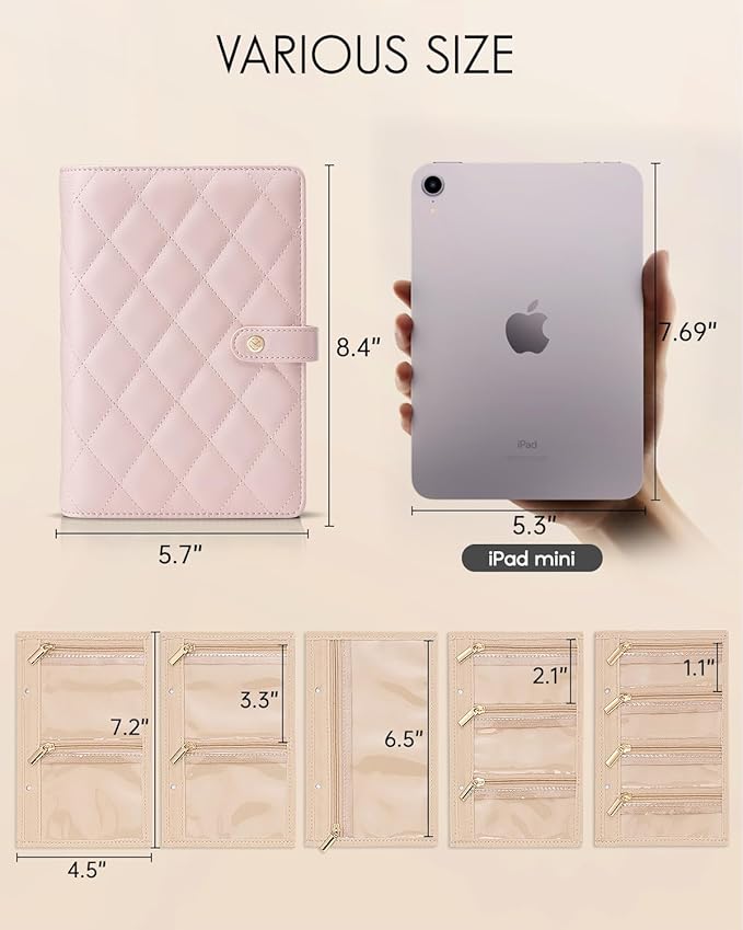 Vlando Jewelry Box for Girls Women,Travel Jewelry Case Organizer,Display Portability Jewelry Storage Bag for Gem Diamond Necklaces Rings Earrings Bracelets Punk