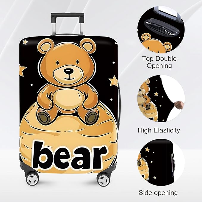 ANNA QUEEN Travel Luggage Cover Suitcase Protector Suitcase Cover Anti-Scratch,Stretchable Bag Cover Washable Durable Polyester