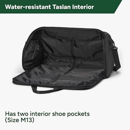 Halfday Convertible 2-in-1 Garment Duffel Weekender Bag 45L | Wrinkle-Free Travel, Hanging Suit Compartment, Shoe Pockets, Trolley Sleeve. Durable & Water-Resistant Carry-On, Shadow