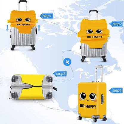 ANNA QUEEN Travel Luggage Cover Suitcase Protector Suitcase Cover Anti-Scratch,Stretchable Luggage Travel Bag Cover Washable