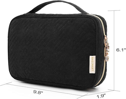 BAGSMART Jewelry Organizer Bag Travel Jewelry Storage Cases for Necklace, Earrings, Rings, Bracelet, Black