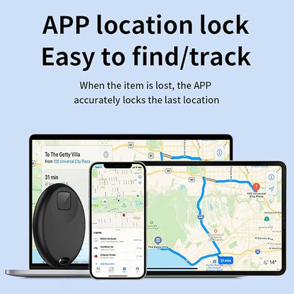 Bluetooth Air Tracker Tags Works with Apple Find My APP (iOS 14.5 Above Only), Smart Tag Item Finders for Key, Luggage, Backpack and More, IP67 Waterproof Tracking Tags (Black, 5 Pack)