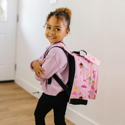 Wildkin 12-inch Kids Backpack – Padded, Adjustable, Ideal for Daycare & Travel - Ballerina