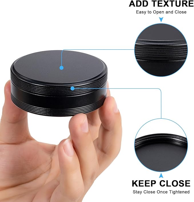 Pill Box 2 Compartment Pill Case - Portable Metal Travel Pill Container for Pocket or Purse, Waterproof Pill Organizer Holder for Medicine Vitamin Fish Oil and Supplements